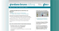 Desktop Screenshot of giordano-bruno-stiftung.at