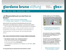 Tablet Screenshot of giordano-bruno-stiftung.at
